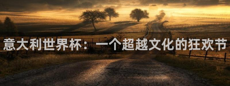世界杯直播在线观看入口：意大利世界杯：一个超越文化的狂欢节